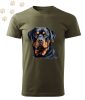 Rottweiler (09) mintás Férfi-unisex póló - Több színben