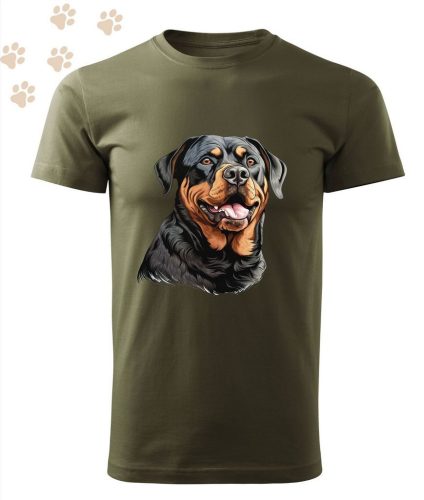 Rottweiler (11) mintás Férfi-unisex póló - Több színben