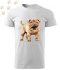 Shar Pei (01) mintás Férfi-unisex póló - Több színben