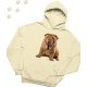 Shar Pei (04) mintás kapucnis pulóver - Több színben