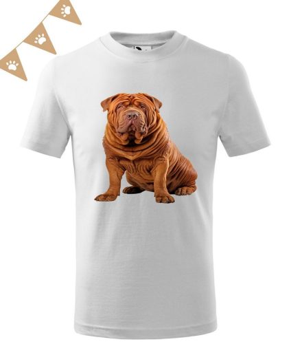 Shar Pei (05) mintás Gyerek póló - Több színben