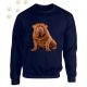 Shar Pei (05) mintás kereknyakú pulóver - Több színben
