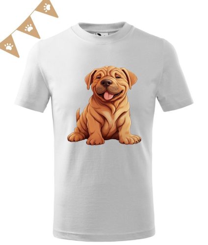 Shar Pei (06) mintás Gyerek póló - Több színben