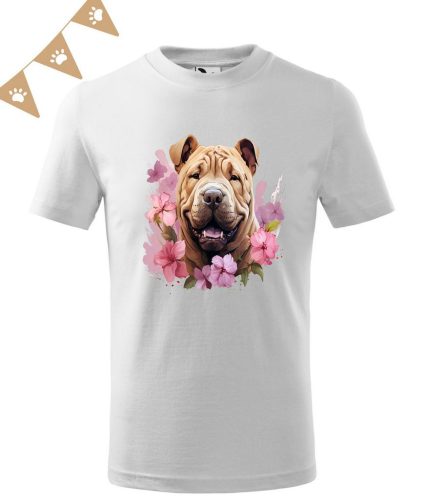 Shar Pei (08) mintás Gyerek póló - Több színben