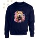 Shar Pei (08) mintás kereknyakú pulóver - Több színben