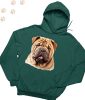 Shar Pei (09) mintás kapucnis pulóver - Több színben