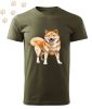 Shiba Inu (01) mintás Férfi-unisex póló - Több színben