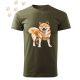 Shiba Inu (01) mintás Férfi-unisex póló - Több színben