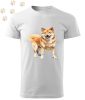 Shiba Inu (01) mintás Férfi-unisex póló - Több színben