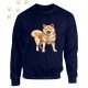 Shiba Inu (01) mintás kereknyakú pulóver - Több színben