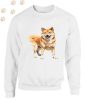 Shiba Inu (01) mintás kereknyakú pulóver - Több színben