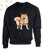 Shiba Inu (01) mintás kereknyakú pulóver - Több színben