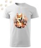 Shiba Inu (02) mintás Férfi-unisex póló - Több színben