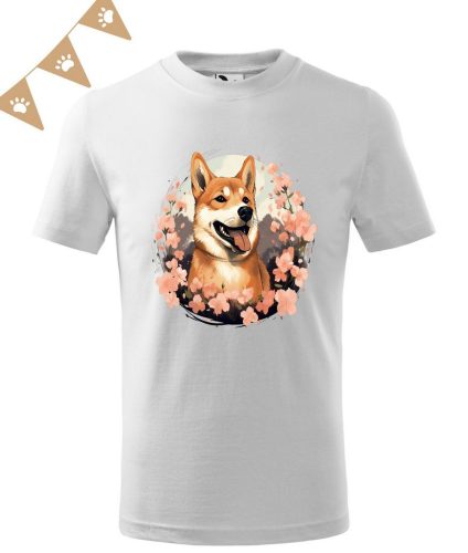 Shiba Inu (02) mintás Gyerek póló - Több színben