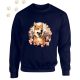 Shiba Inu (02) mintás kereknyakú pulóver - Több színben