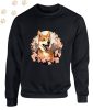 Shiba Inu (02) mintás kereknyakú pulóver - Több színben