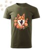 Shiba Inu (04) mintás Férfi-unisex póló - Több színben