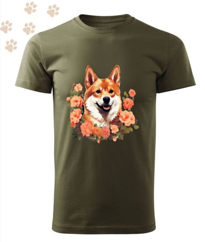 Shiba Inu (04) mintás Férfi-unisex póló - Több színben