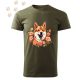 Shiba Inu (04) mintás Férfi-unisex póló - Több színben