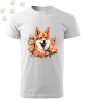 Shiba Inu (04) mintás Férfi-unisex póló - Több színben