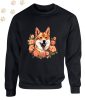 Shiba Inu (04) mintás kereknyakú pulóver - Több színben