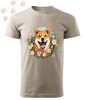 Shiba Inu (05) mintás Férfi-unisex póló - Több színben