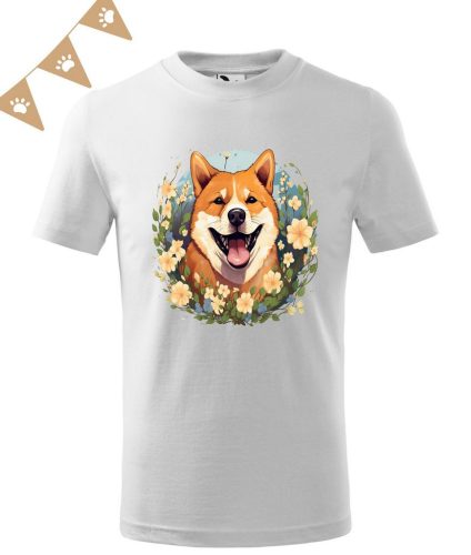 Shiba Inu (05) mintás Gyerek póló - Több színben