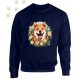 Shiba Inu (05) mintás kereknyakú pulóver - Több színben