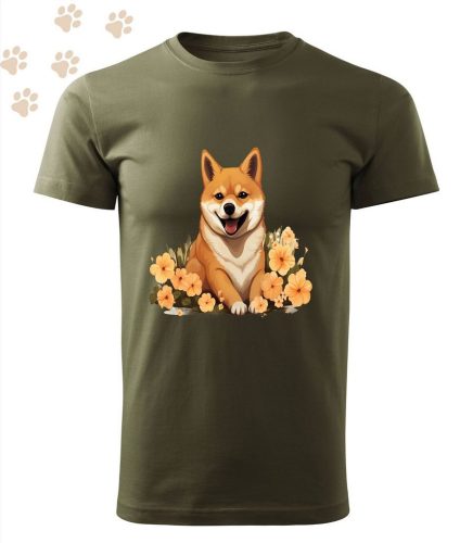 Shiba Inu (06) mintás Férfi-unisex póló - Több színben