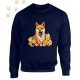 Shiba Inu (06) mintás kereknyakú pulóver - Több színben