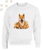 Shiba Inu (06) mintás kereknyakú pulóver - Több színben