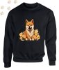 Shiba Inu (06) mintás kereknyakú pulóver - Több színben