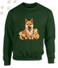 Shiba Inu (06) mintás kereknyakú pulóver - Több színben