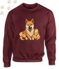 Shiba Inu (06) mintás kereknyakú pulóver - Több színben