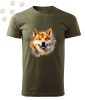 Shiba Inu (07) mintás Férfi-unisex póló - Több színben