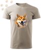 Shiba Inu (07) mintás Férfi-unisex póló - Több színben