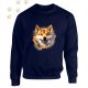 Shiba Inu (07) mintás kereknyakú pulóver - Több színben