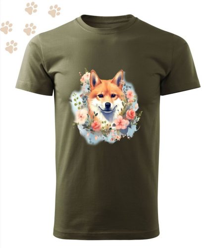 Shiba Inu (08) mintás Férfi-unisex póló - Több színben