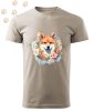 Shiba Inu (08) mintás Férfi-unisex póló - Több színben