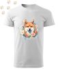 Shiba Inu (08) mintás Férfi-unisex póló - Több színben