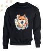 Shiba Inu (08) mintás kereknyakú pulóver - Több színben