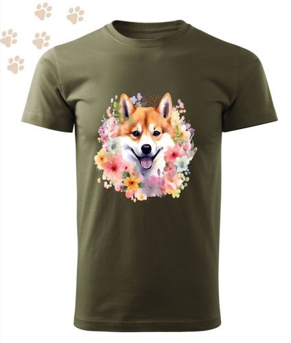 Shiba Inu (09) mintás Férfi-unisex póló - Több színben