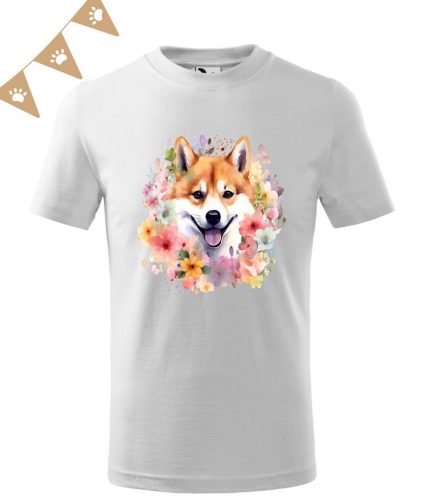 Shiba Inu (09) mintás Gyerek póló - Több színben