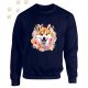 Shiba Inu (09) mintás kereknyakú pulóver - Több színben