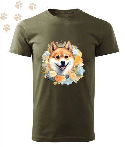 Shiba Inu (10) mintás Férfi-unisex póló - Több színben