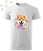 Shiba Inu (11) mintás Férfi-unisex póló - Több színben