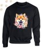 Shiba Inu (11) mintás kereknyakú pulóver - Több színben