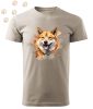 Shiba inu (13) mintás Férfi-unisex póló - Több színben