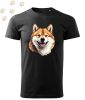 Shiba inu (14) mintás Férfi-unisex póló - Több színben