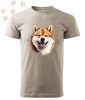 Shiba inu (14) mintás Férfi-unisex póló - Több színben